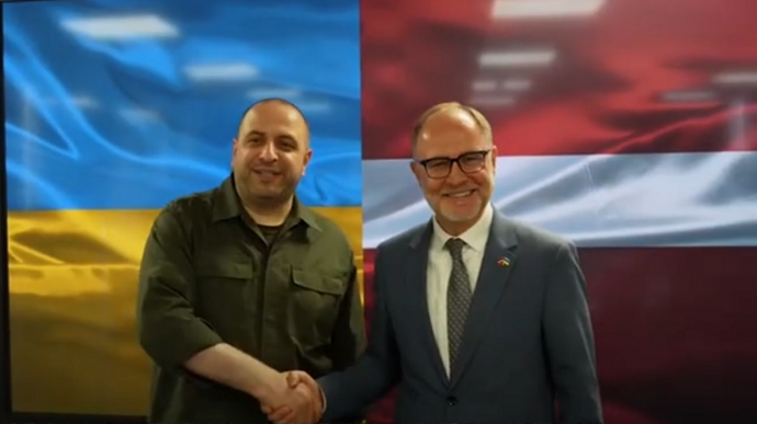 Ukraine's Defence Minister and his Latvian counterpart discuss Drone Coalition strengthening