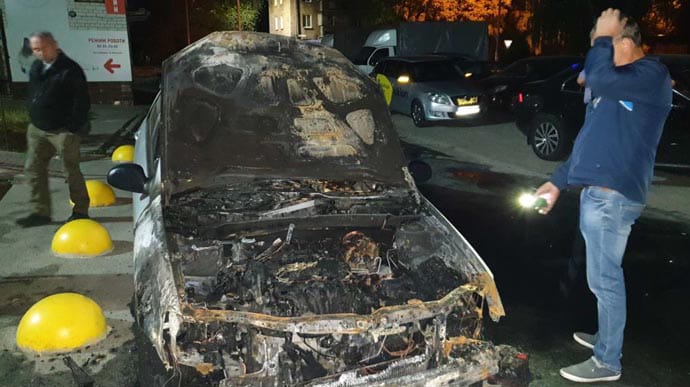 В ГБР хотят изъять материалы о поджоге авто Схем: журналисты против