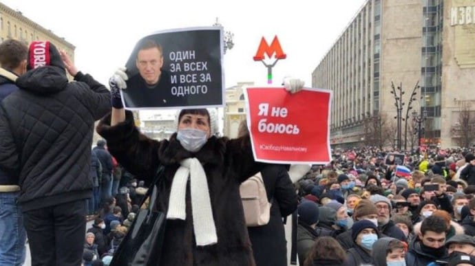 Путін порівняв мітингувальників за Навального з терористами