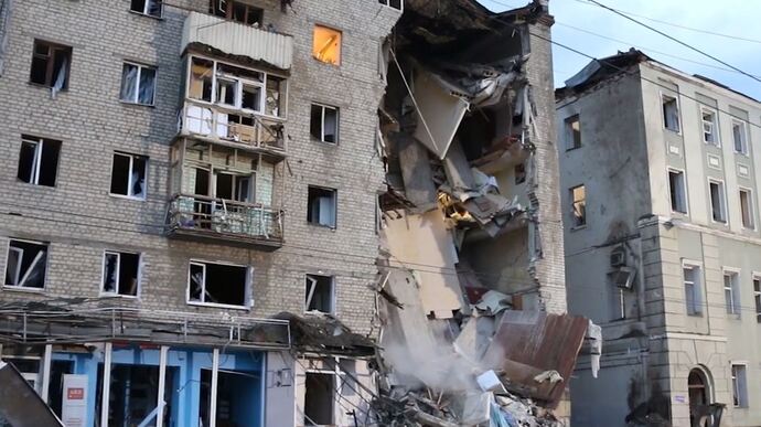 Rescue workers reveal the aftermath of last night’s attack on Kharkiv