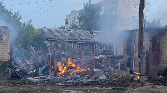 Russians hit Kupiansk-Vuzlovyi in Kharkiv Oblast, injuring one man – photos