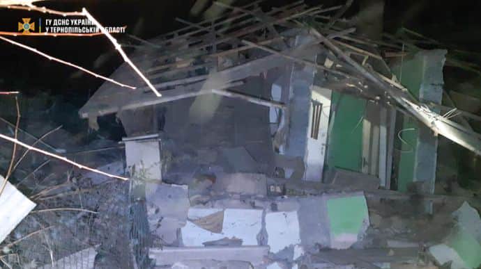 В Тернопольской области взрыв газа разрушил дом, хозяин в больнице