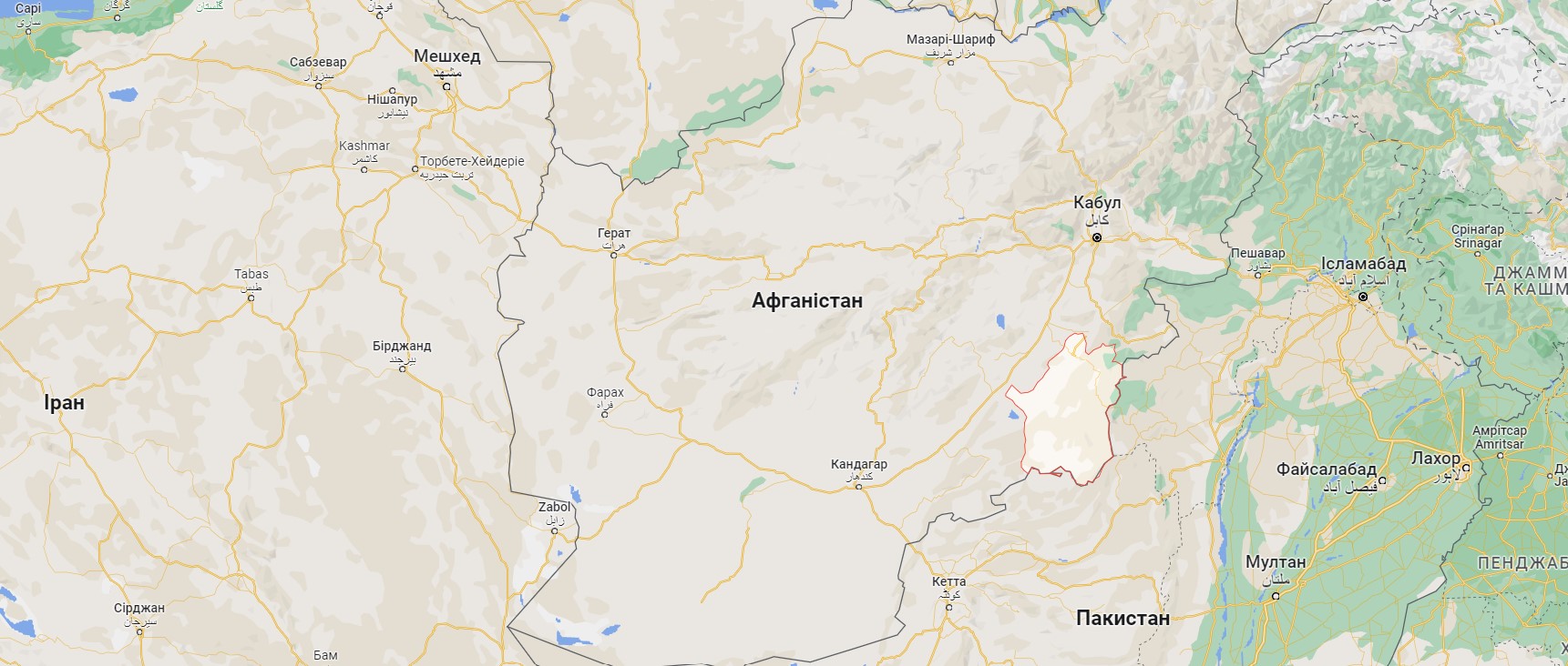 Щонайменше тисяча людей загинула в Афганістані від землетрусу