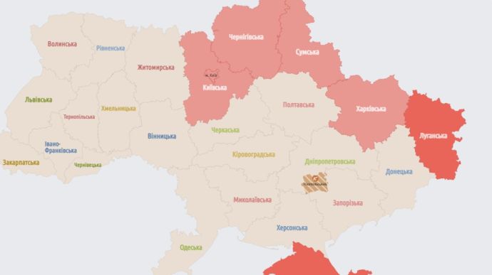 У низці областей України оголошували тривогу