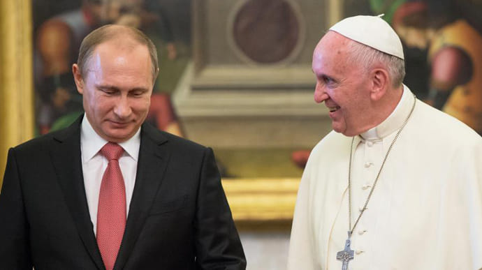 Папа Римський помилково процитував Путіна замість Меркель