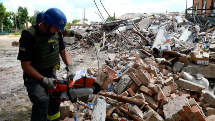 Three people may be under rubble in Orikhiv
