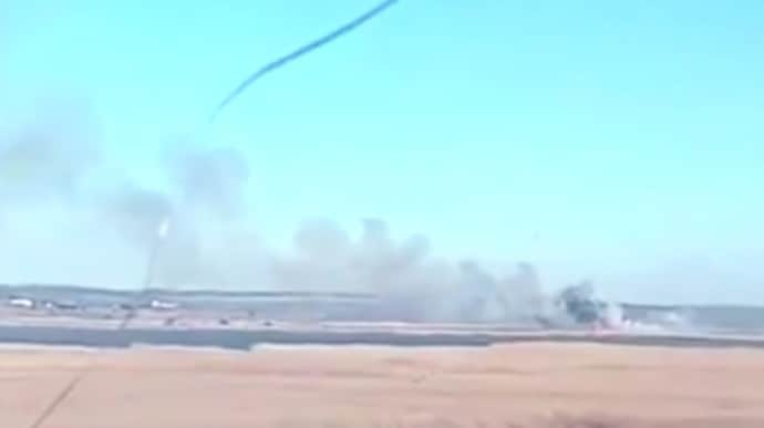 Олещук показав палаючий Су-34, який збили у п’ятницю