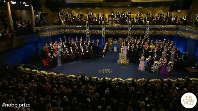 Nobel Prize ceremony in Sweden accompanied by Ukrainian composer – video