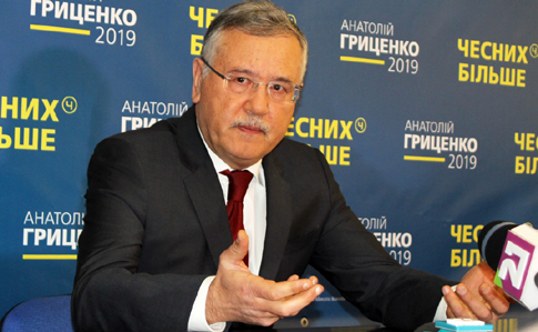 Выборы-2019: Гриценко назвал своего премьера