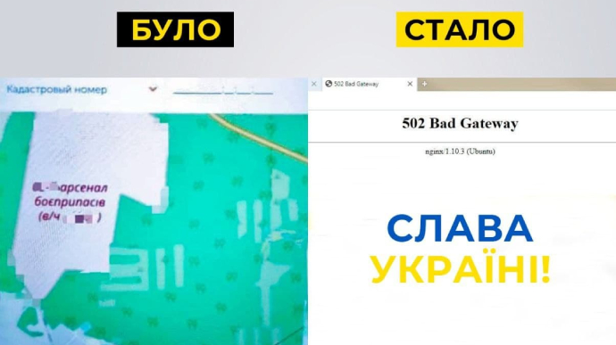 СБУ блокувала сайт, через який окупанти отримували координати для бомбардування