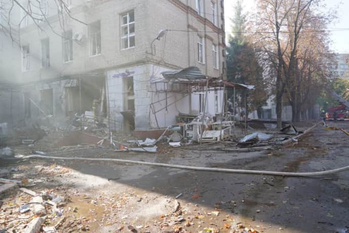 consequences of the attack on Sumy, photo by OVA