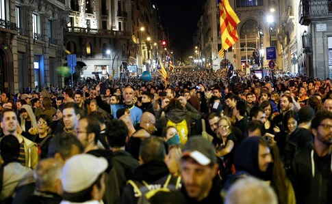В Барселоне полиция разогнала акцию протеста