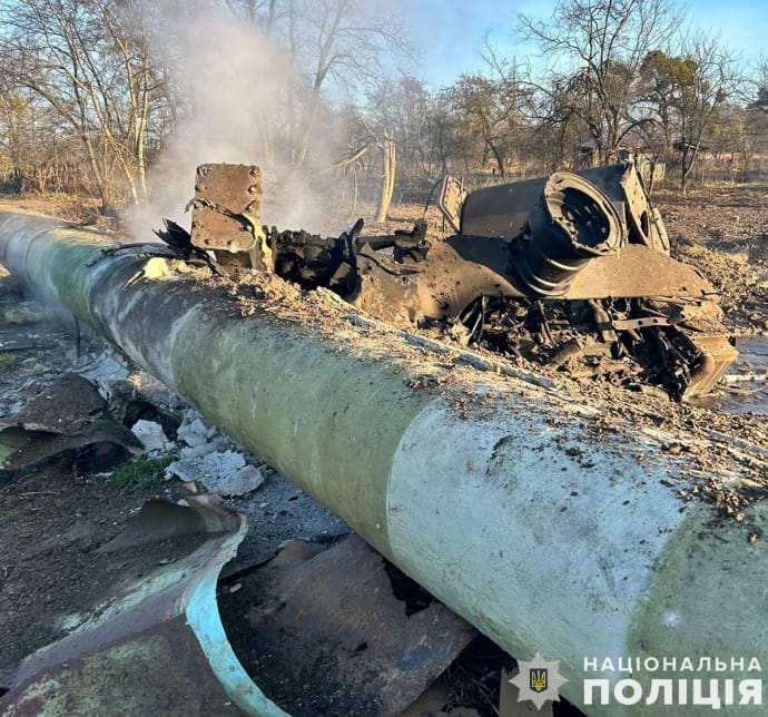 наслідки обстрілу Львівщини, фото поліції