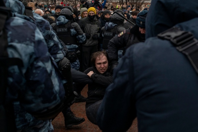 Задержания в Москве, фото Юрия Козырева