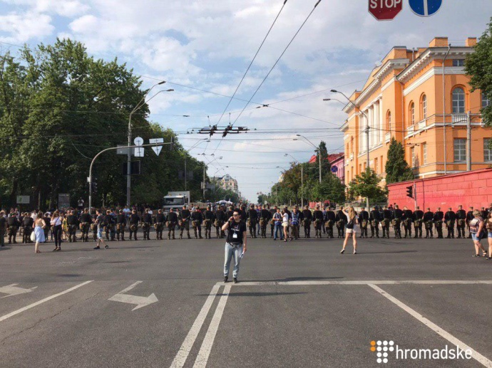 Центр Киева перекрыт полицией