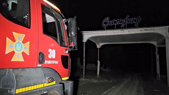 місце удару в Краматорську, фото: Вадим Філашкін у Telegram