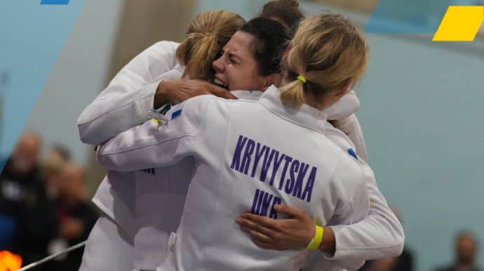 Ukraine's national épée team wins gold at World Cup stage for the first time in 7 years
