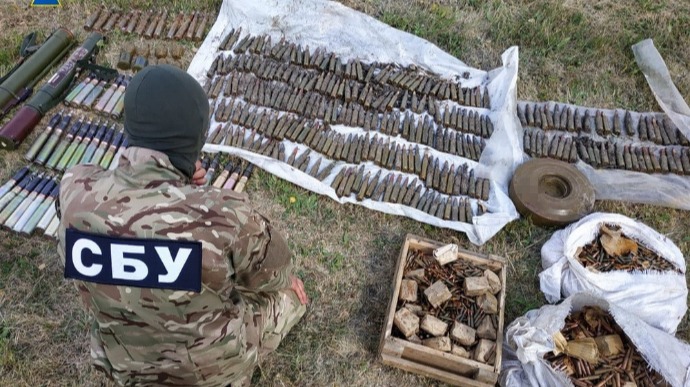 СБУ обнаружила арсенал оружия в Луганской области