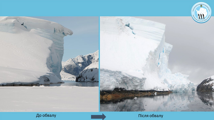Антарктида: українські науковці зафіксували новий розкол льоду