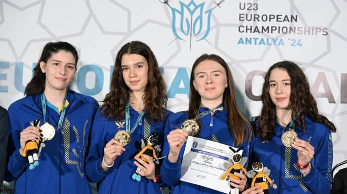 Ukrainian women's foilists become European U23 champions