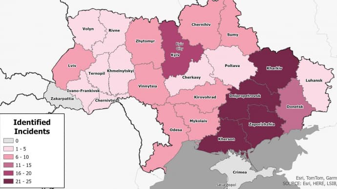 В Йельском университете подсчитали количество российских атак на энергетическую инфраструктуру Украины