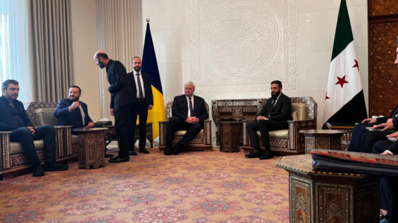 Ukraine's foreign minister meets with new Syrian leader in Damascus