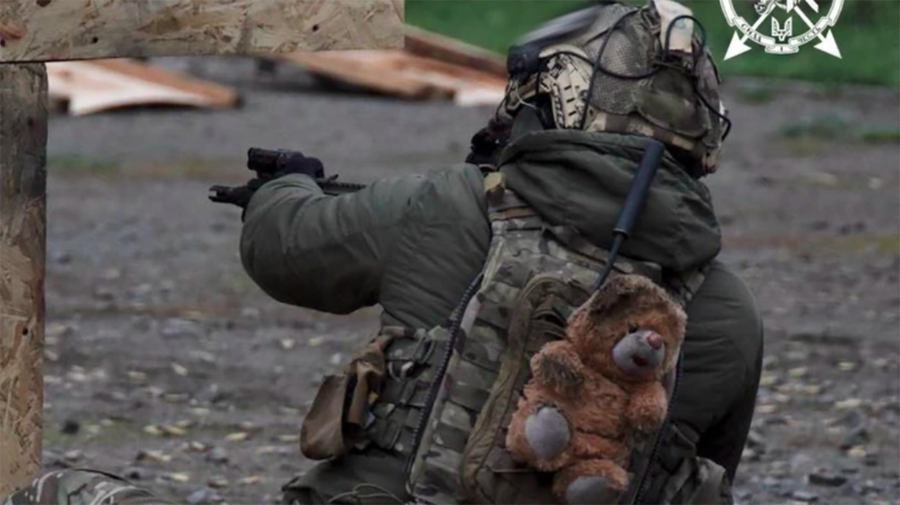 "Reminder of what we fight for": Ukrainian soldier takes toy from destroyed playground on combat missions