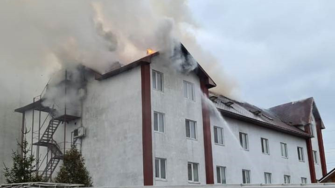 Под Киевом горел отель