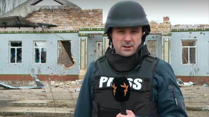 Radio Liberty journalist wounded while filming at front line