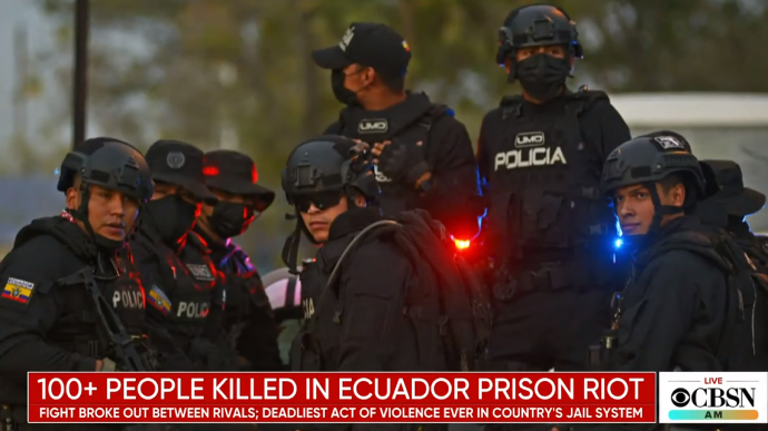 Понад 110 людей загинули під час заворушень у в'язниці Еквадору