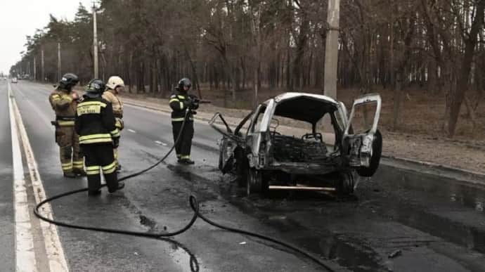 Russian authorities claim that Ukrainian drone crashes into car in Belgorod Oblast, injuring people
