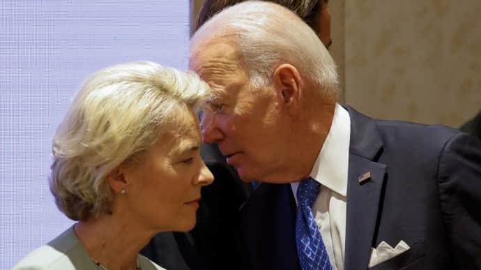 Biden discusses support for Ukraine with European Commission President