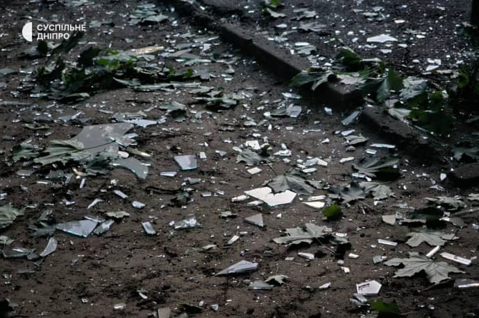 Последствия попадания в Днепре, фото: Суспільне. Дніпро