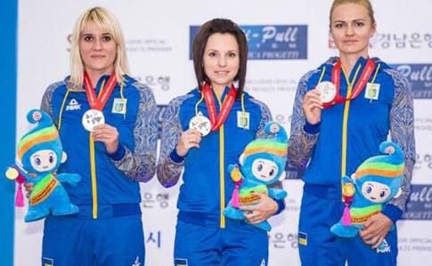Женская сборная Украины выиграла золото в стрельбе по движущейся мишени на чемпионате Европы 