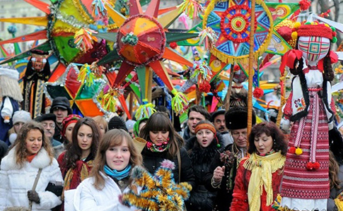 На Рождество в Киеве пройдет Шествие колядников, некоторые улицы перекроют
