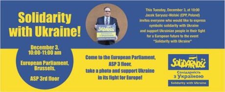 Solidarity with Ukraine today in the European Parliament. 