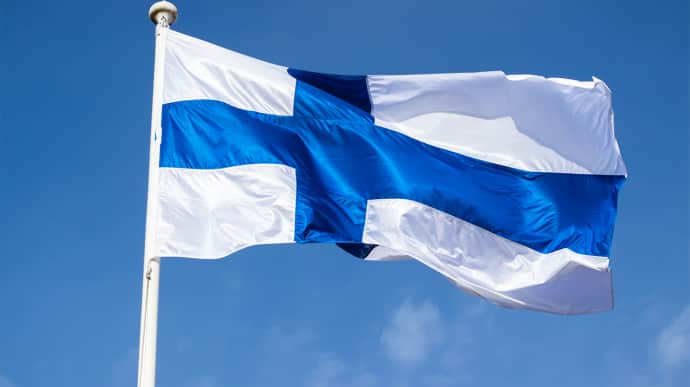 The flag of Finland