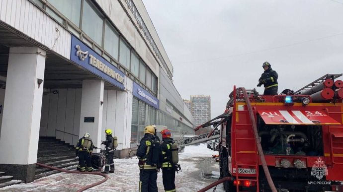 В Москве горело здание пропагандистского канала Спас