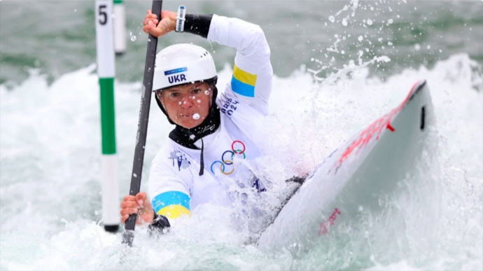 Ukrainian canoeist Us qualifies for kayak cross quarter final at 2024 Olympics