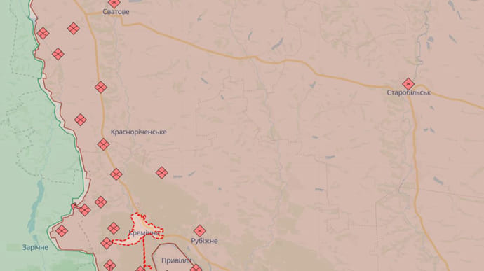 Росіяни продовжують атакувати по лінії Куп'янськ-Сватове-Кремінна – звіт ISW