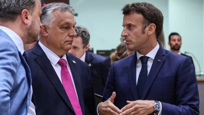 Politico: Макрон попытается убедить Орбана в Париже относительно вступления Украины в ЕС