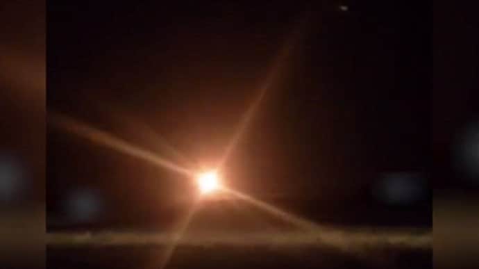 Air Force commander releases video of air defence downing drones last night