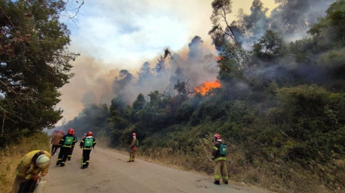 Украинские пожарные спасли два населенных пункта в Греции