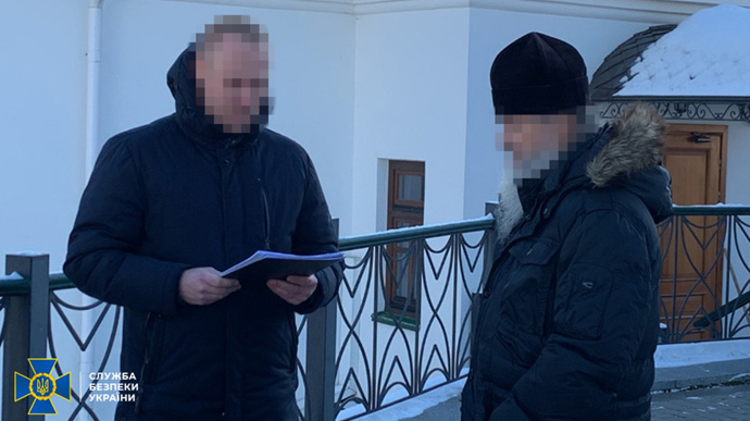 SSU serves notice of suspicion to priest from Kyiv-Pechersk Lavra who prayed for Russian world
