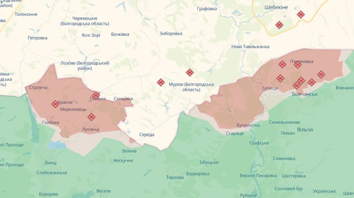 Russians fortify positions on Kharkiv front, strike Vovchansk with TOS-1A