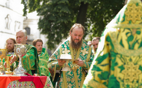 Литургию провел предстоятель Украинской православной церкви митрополит Владимир
