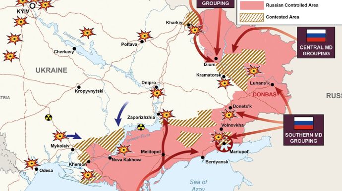Британська розвідка: РФ вдалося дещо просунутися на Донбасі, Україна впевнено тримає оборону