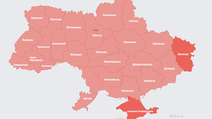 По всей Украине звучала воздушная тревога, в Беларуси взлетал МиГ 