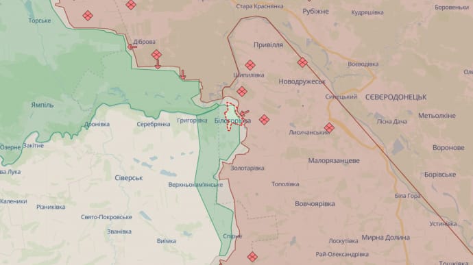 Россияне атакуют освобожденную Белогоровку при поддержке авиации