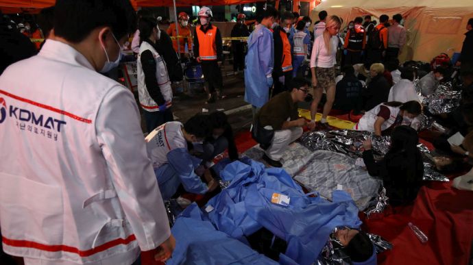 Давка на праздновании в Сеуле: по меньшей мере 146 погибших, 150 пострадавших